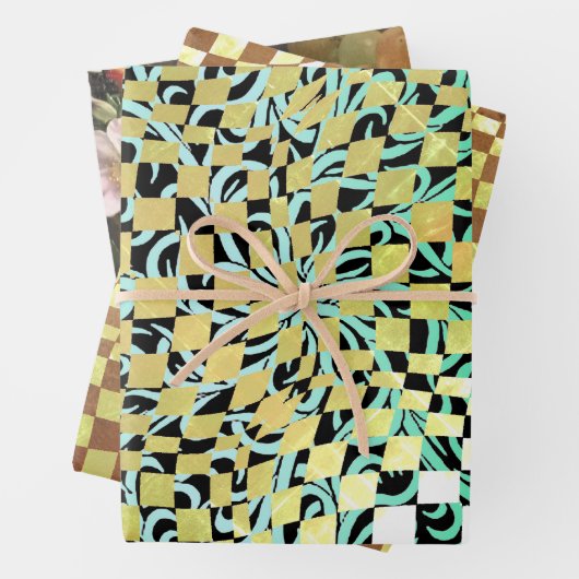 Taffi Op Art Sampler Verpakking Papiervellen Inpakpapier Vel (In situ)