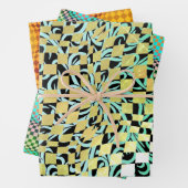 Taffi Op Art Sampler Verpakking Papiervellen Inpakpapier Vel (In situ)