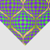 Taffi Paars en groen lint Tissuepapier (Detail)