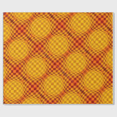 Taffi Tuck Op Art Butterscotch Cadeaupapier (Vlak)