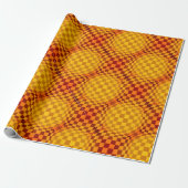 Taffi Tuck Op Art Butterscotch Cadeaupapier (Uitgerold)