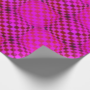 Taffi Tuck Op Art Fuschia Cadeaupapier