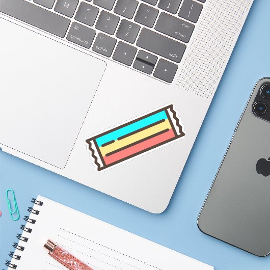 taffig sticker (Laptop met iPhone)