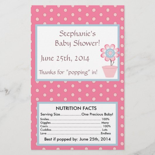 Taffy Butterfly Microwave Popcorn Wrapper Flyer (Voorkant)