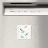 TAFFY REGEN vierkante magneet (Insitu (Vaatwasser))