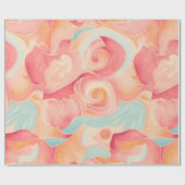 Taffy Waterverf Kleurrijke Gepersonaliseerde Patro Cadeaupapier (Vlak)