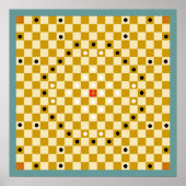 Tafl / Alea Evangelii (19x19) Spelbord (Vers 3) Poster (Voorkant)