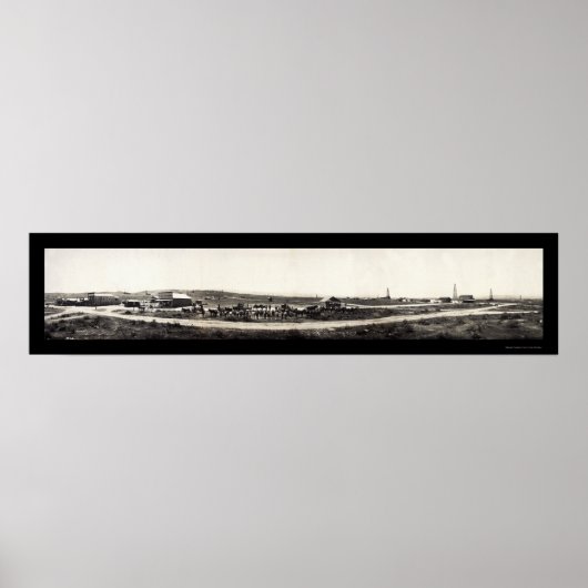 Taft CA Oil Kern Foto 1910 Poster (Voorkant)