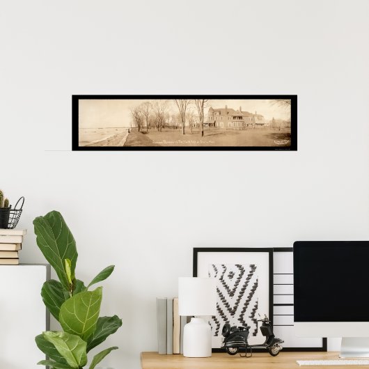 Taft House Beverly, MA Foto 1909 Poster (Thuiskantoor)