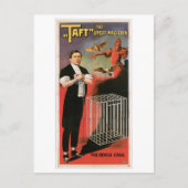 Taft ~ Magicies Devils Cage  Magic Act Briefkaart (Voorkant)