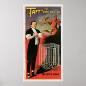 Taft ~ Magicies Devils Cage Magic Act Poster (Voorkant)