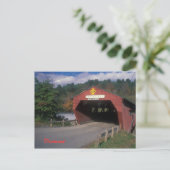 Taftsville Bridge Vermont Briefkaart (Staand voorkant)