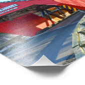 Taftsville Covered Bridge, Vermont 8x10 Foto Afdruk (Hoek)