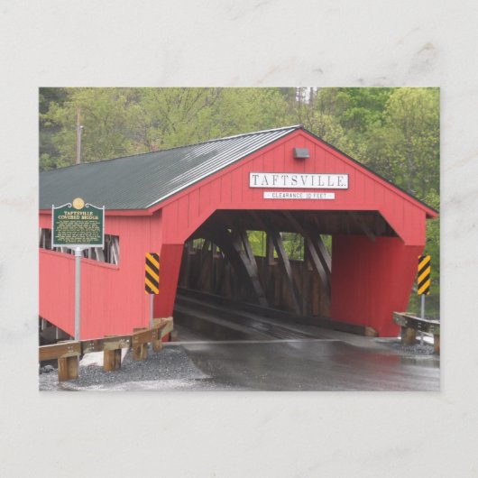 Taftsville Covered Bridge, Vermont Briefkaart (Voorkant)