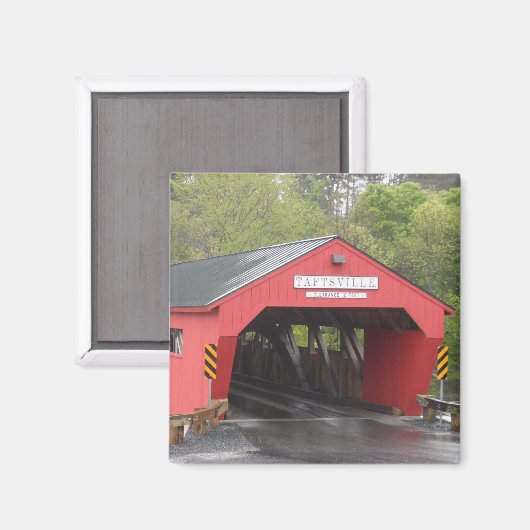 Taftsville Covered Bridge, Vermont Magneet (Voorkant / Achterkant)