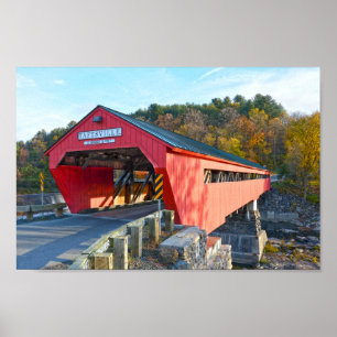 Taftsville Covered Bridge, Vermont Poster