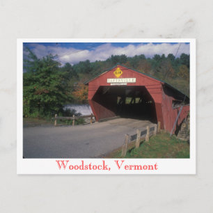Taftsville Covered Bridge, Woodstock, Vermont Briefkaart