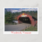 Taftsville Covered Bridge, Woodstock, Vermont Briefkaart (Voorkant)