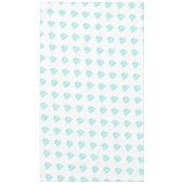 Tafturquoise Typografie van Weddenschappen Tafelkleed (Voorkant)