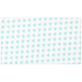 Tafturquoise Typografie van Weddenschappen Tafelkleed (Voorkant (Horizontaal))