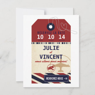 Tag Bagages de Voyage Réserver la Date