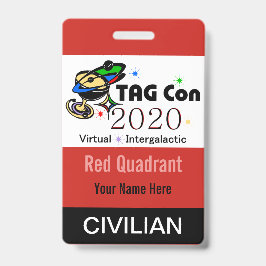 TAG Con 2020 - Rode Kwadrant - Burger Badge