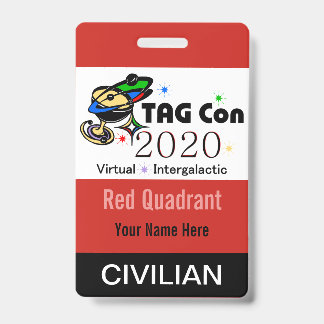 TAG Con 2020 - Rode Kwadrant - Burger Badge