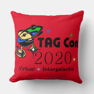 TAG Con 2020 - virtueel - Rode Kwadrant Kussen