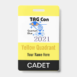 TAG Con 2021 - Gele Kwadrant - Cadet Badge