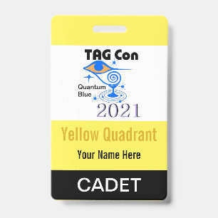TAG Con 2021 - Gele Kwadrant - Cadet Badge