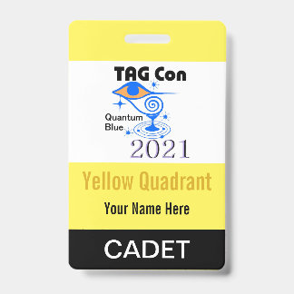 TAG Con 2021 - Gele Kwadrant - Cadet Badge