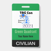 TAG Con 2021 - Groene Kwadrant - Burger Badge (Achterkant)