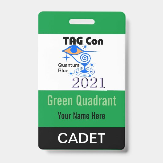 TAG Con 2021 - Groene Kwadrant - Cadet Badge (Voorzijde)