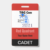 TAG Con 2021 - Rode Kwadrant - Cadet Badge (Achterkant)