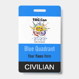 TAG Con 2022 - Blauwe Kwadrant - Burger Badge