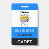 TAG Con 2022 - Blauwe Kwadrant - Cadet Badge (Achterkant)