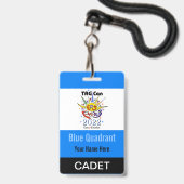 TAG Con 2022 - Blauwe Kwadrant - Cadet Badge (Achterkant met lanyard)