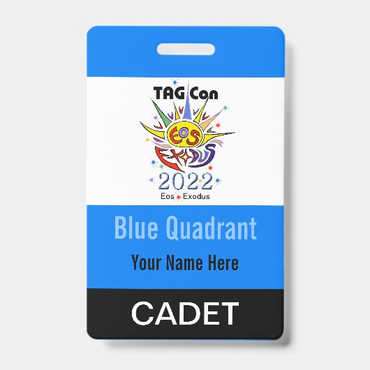 TAG Con 2022 - Blauwe Kwadrant - Cadet Badge (Voorzijde)
