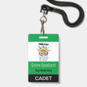 TAG Con 2022 - Groene Kwadrant - Cadet Badge (Voorzijde met lanyard)