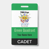 TAG Con 2022 - Groene Kwadrant - Cadet Badge (Achterkant)