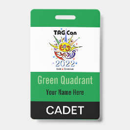 TAG Con 2022 - Groene Kwadrant - Cadet Badge