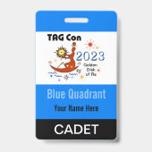 TAG Con 2023 - Blauwe Kwadrant - Cadet Badge (Achterkant)