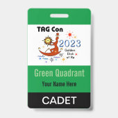 TAG Con 2023 - Groene Kwadrant - Cadet Badge (Achterkant)