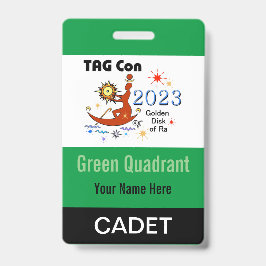 TAG Con 2023 - Groene Kwadrant - Cadet Badge