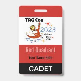 TAG Con 2023 - Rode Kwadrant - Cadet Badge