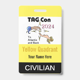 TAG Con 2024 - Gele Kwadrant - Burger Badge