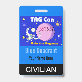 TAG Con 2025 - Blauwe Kwadrant - Burger Badge