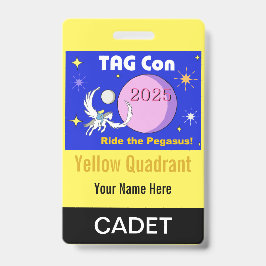 TAG Con 2025 - Gele Kwadrant - Cadet Badge