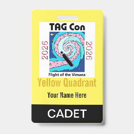 TAG Con 2026 - Gele Kwadrant - Cadet Badge