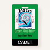 TAG Con 2026 - Green Quadrant - Cadet Badge (Achterkant)